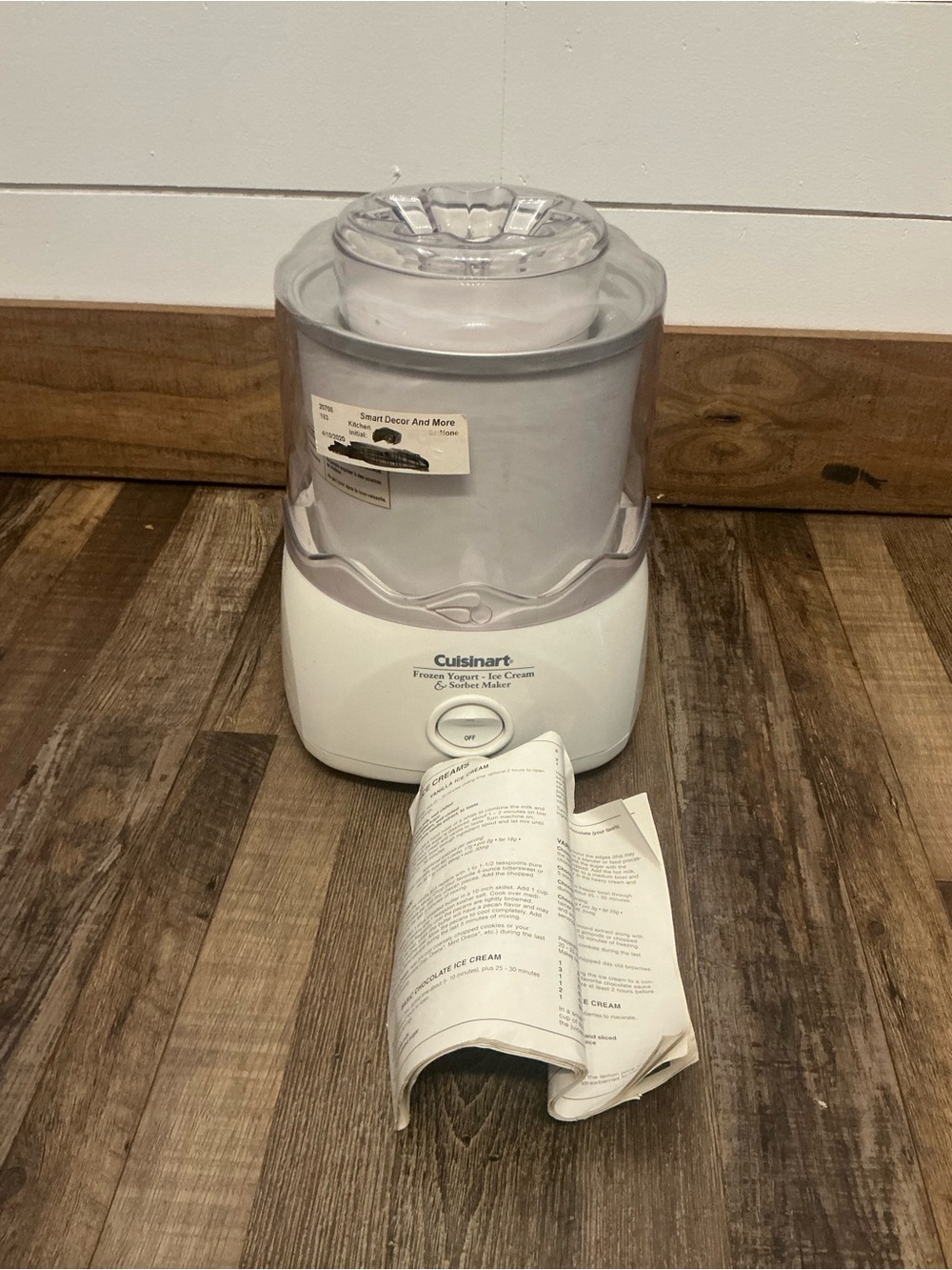 CUISINART FROZEN YOGURT-Electric Ice Cream & Sorber Maker ICE-20 tested